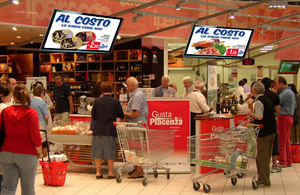 Example of installation in a supermarket