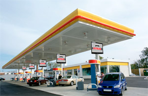 Example of installation in a gas station